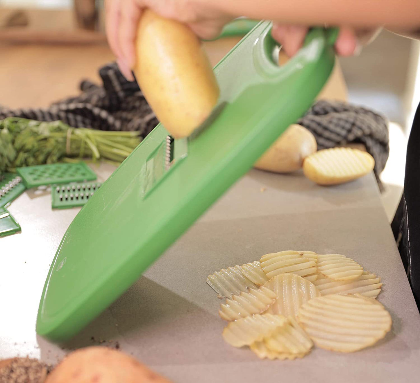 Planche à Découper Pliable 9-en-1 Cuisine Génie